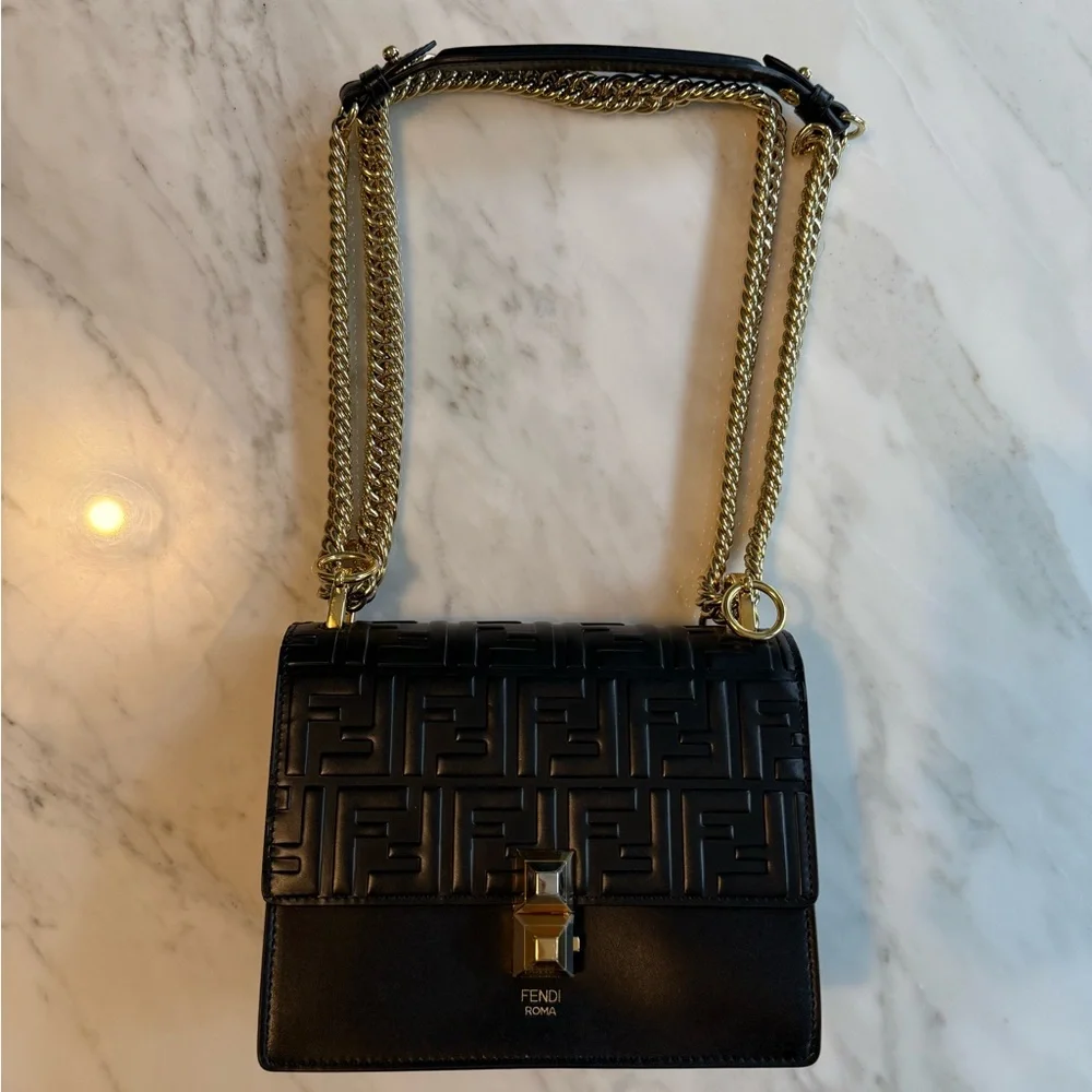 Fendi Kan I Small Leather Handbag - Picture 8 of 10